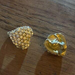 Heart shaped clip earrings